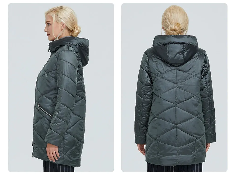 Waterproof fabric with cap design thick cotton Puffer warm parka Winter Jacket