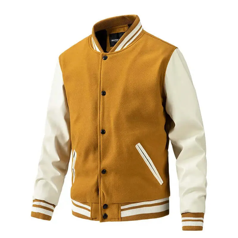 winter casual Men's Spring and Autumn New Baseball Collar Jacket