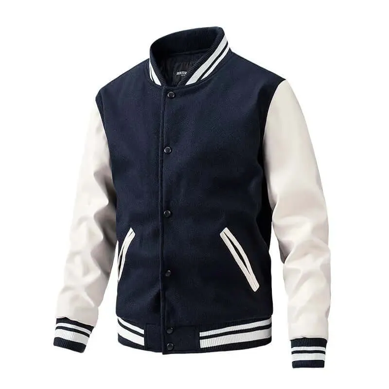 winter casual Men's Spring and Autumn New Baseball Collar Jacket