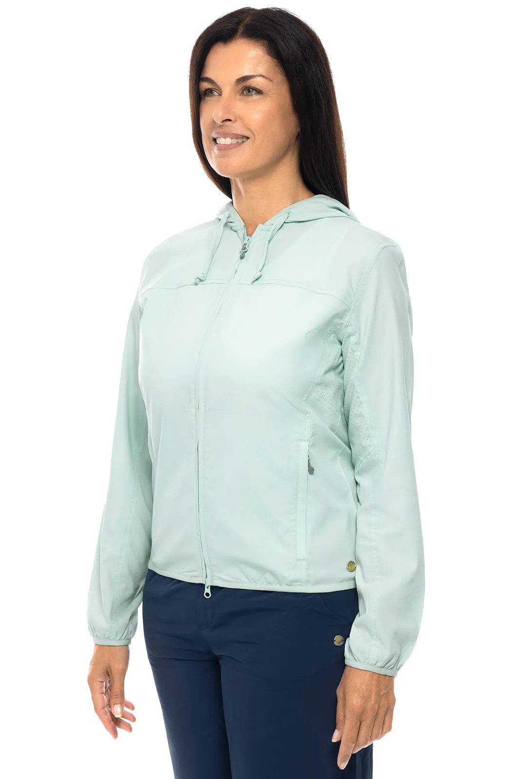 Women's Arcadian Packable Sunblock Jacket  |  Misty Aqua