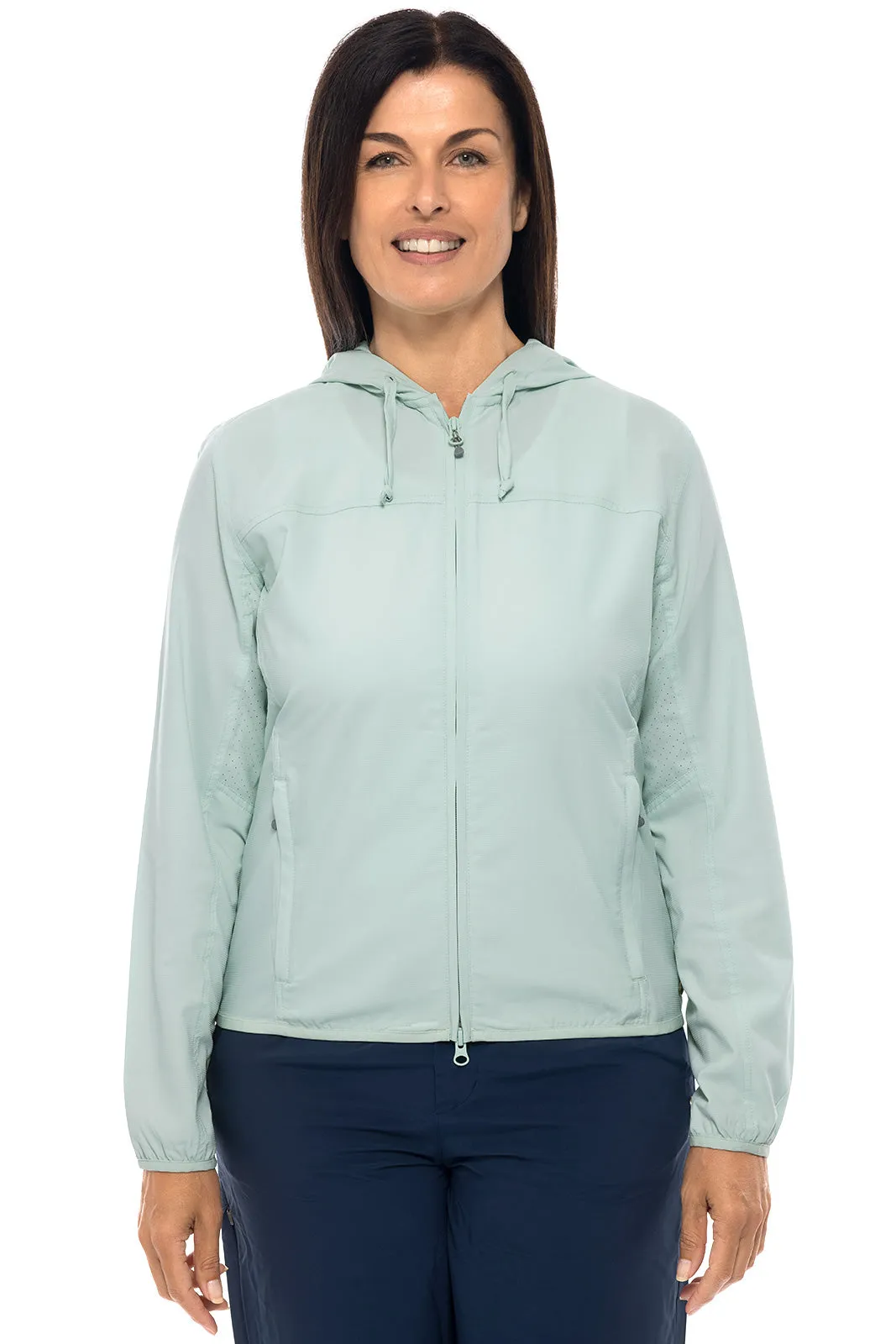 Women's Arcadian Packable Sunblock Jacket  |  Misty Aqua