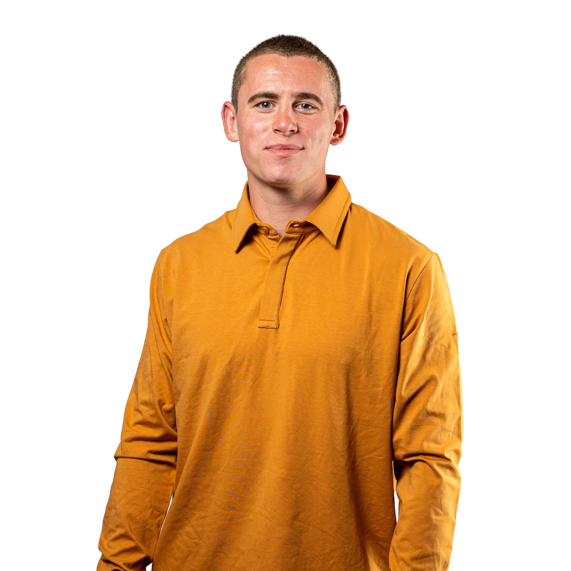 Youth Button Cuff Long Sleeve Polo